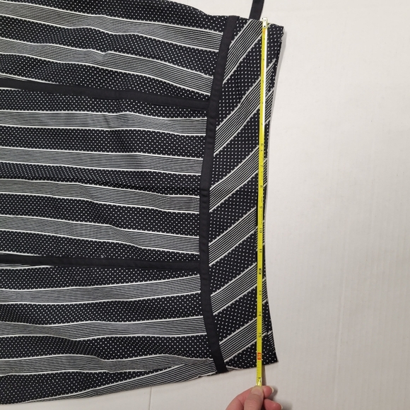 Vintage Y2K Anthropologie Coquette Midi Skirt Bow Detail Size 10 Black Feminine - Picture 7 of 7